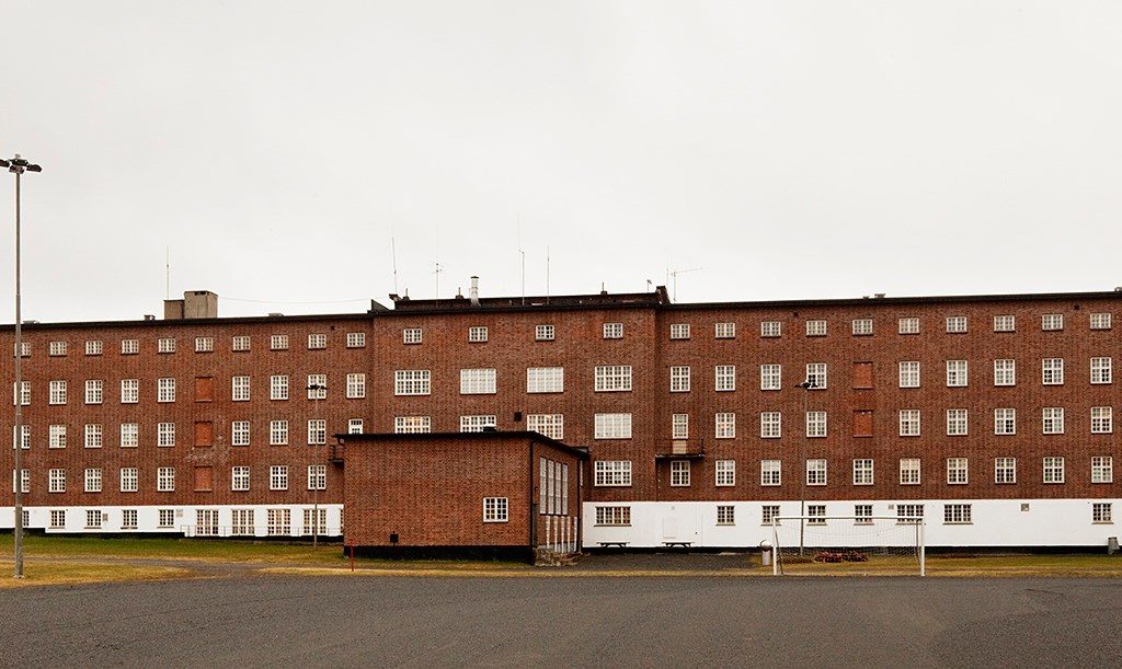Utsiden av Ila fengsel og forvaringsanstalt.