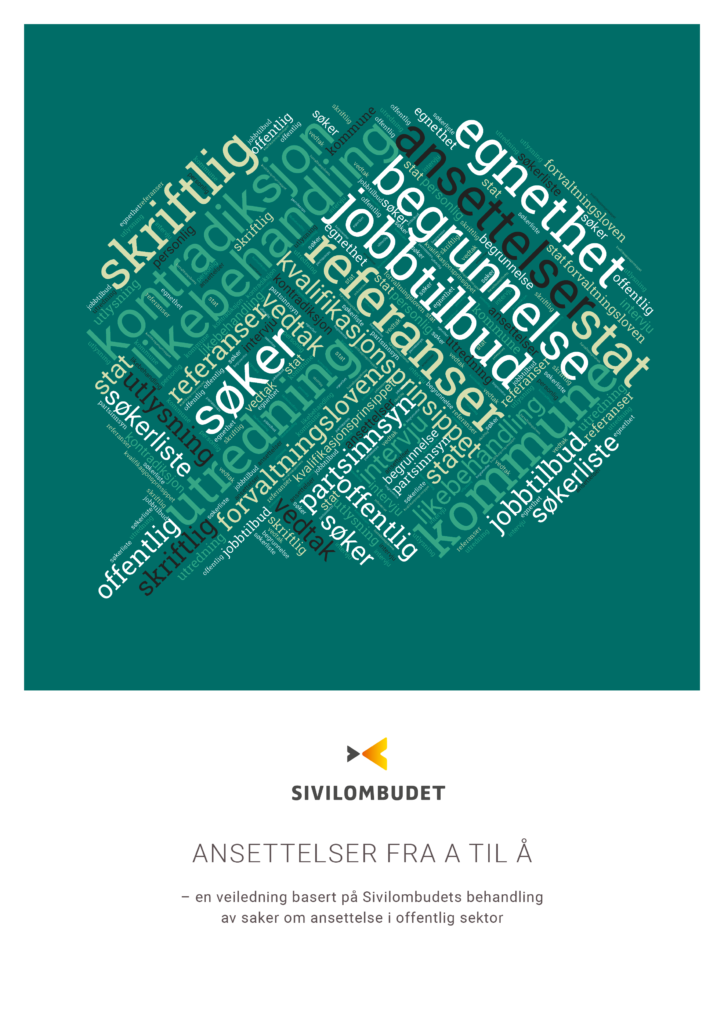 Forside rapport. Ordsky mot grønn bakgrunn