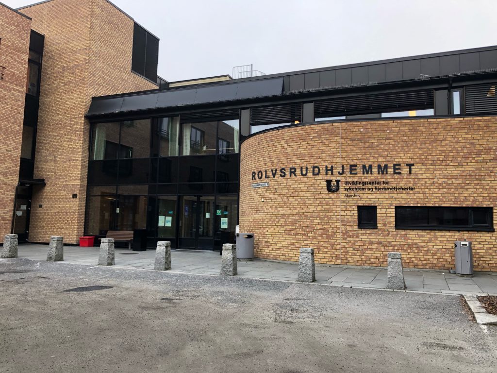 Inngangsparti sykehjem