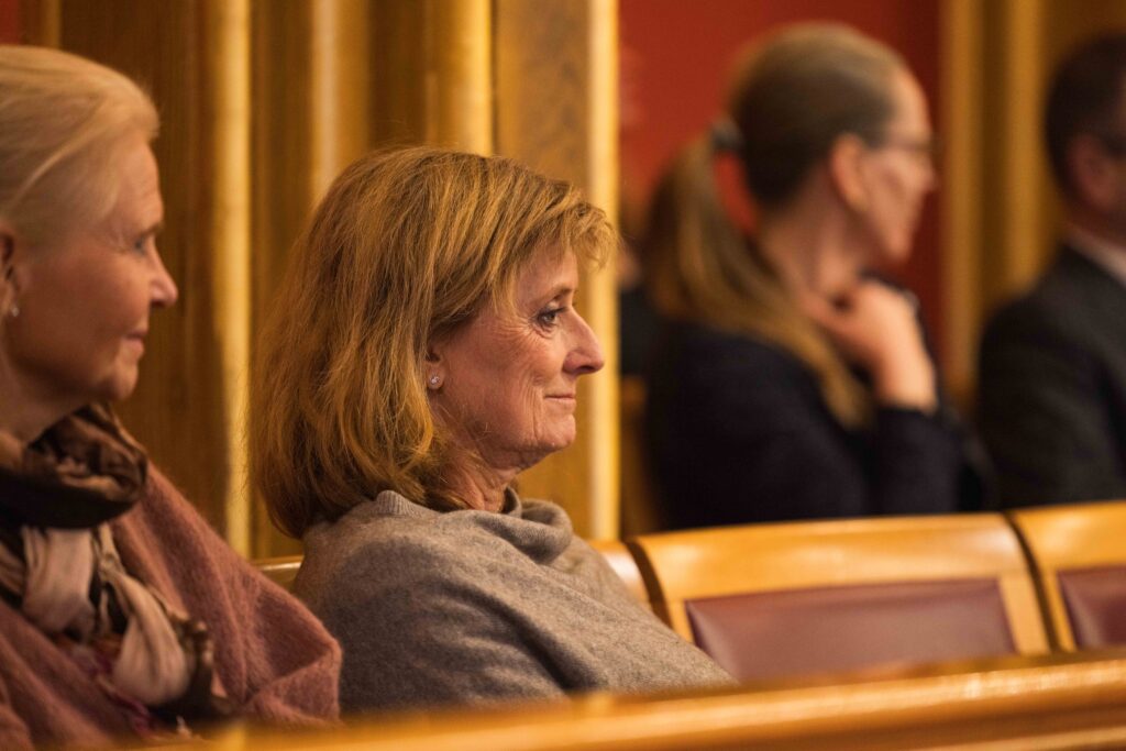 Sivilombud Hanne Harlem i stortingssalen.